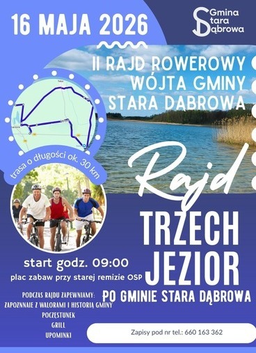 Rajd rowerowy po Gminie Stara Dąbrowa