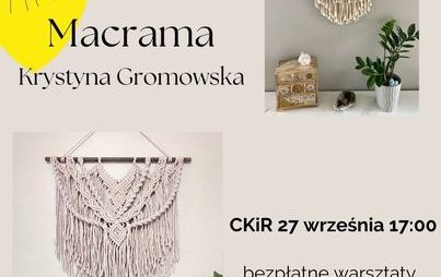 Zdjęcie do Warsztaty z robienia makram