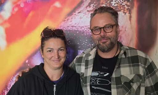 Jubilatka i dyrektor Centrum Kultury i Rekreacji w Starej Dąbrowie